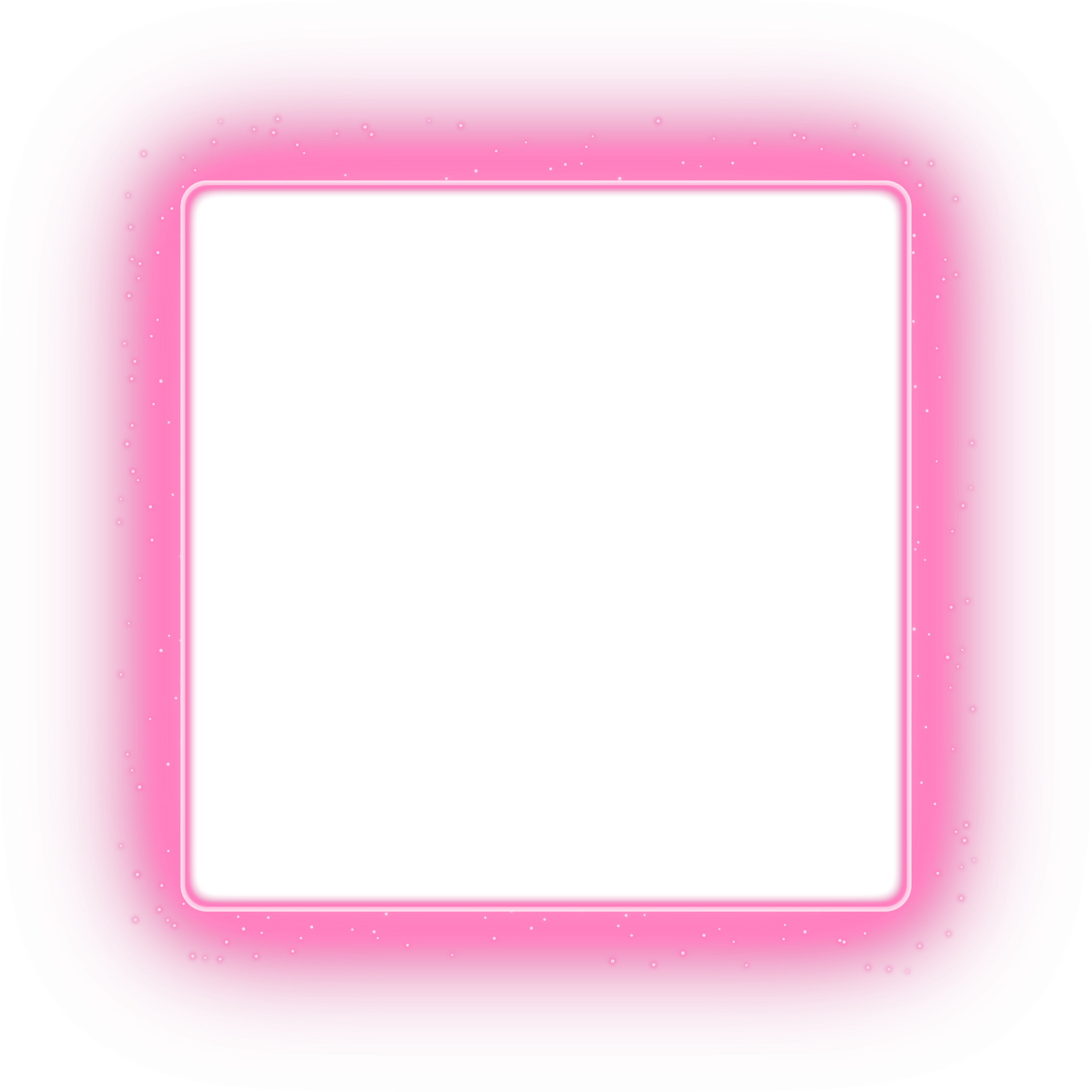 pink glowing square frame